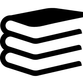 Dibujo esquematico de unos libros apilados