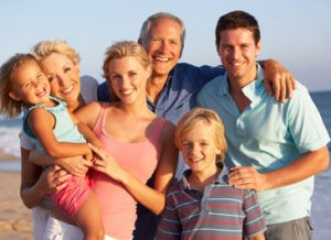 familia compartiendo el tiempo libre