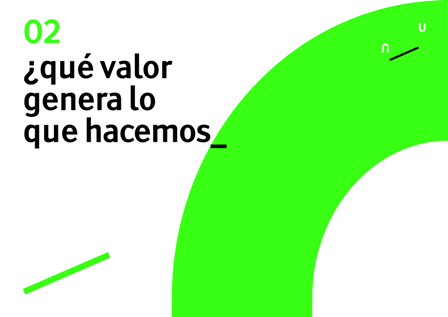 ¿que valor genera lo que hacemos?