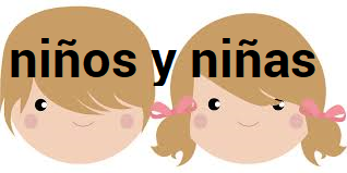 imagen infantil de un niño y una niña